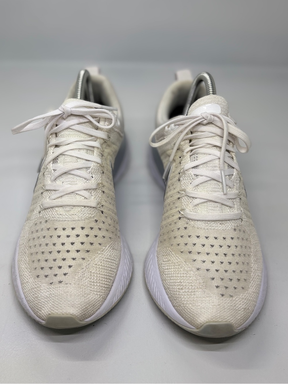 Nike React Infinity Run Flyknit Women’s 7.5 White Running Shoes Sneakers - Picture 7 of 13